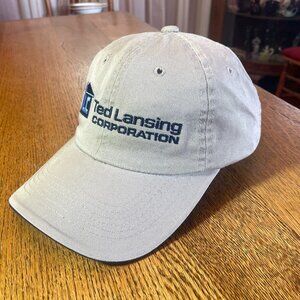 Men's TED LANSING CORPORATION Beige Metal Buckle Strap Baseball Cap/Hat
